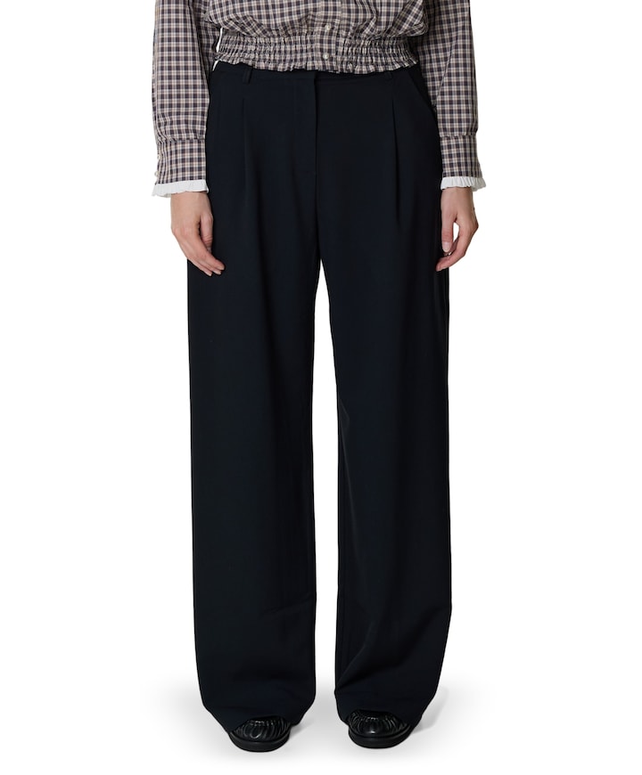 dames pantalon blauw
