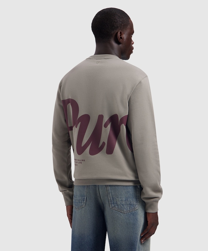 Heren sweater beige