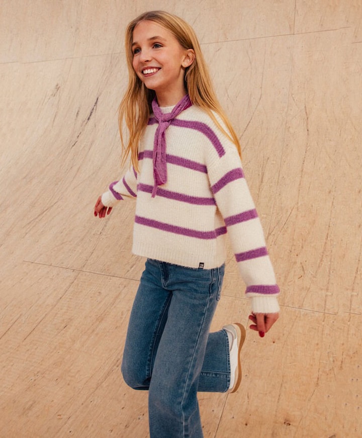Wide Fit meisjes jeans blauw