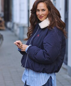 Dames jas blauw