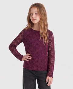 Meisjes longsleeve rood