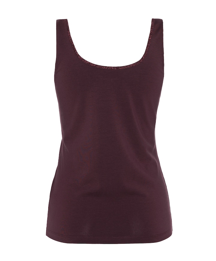 Dames top bordeaux