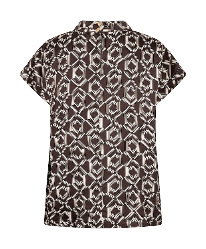 Dames blouse bruin