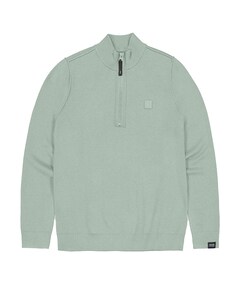 Trui met rits groen