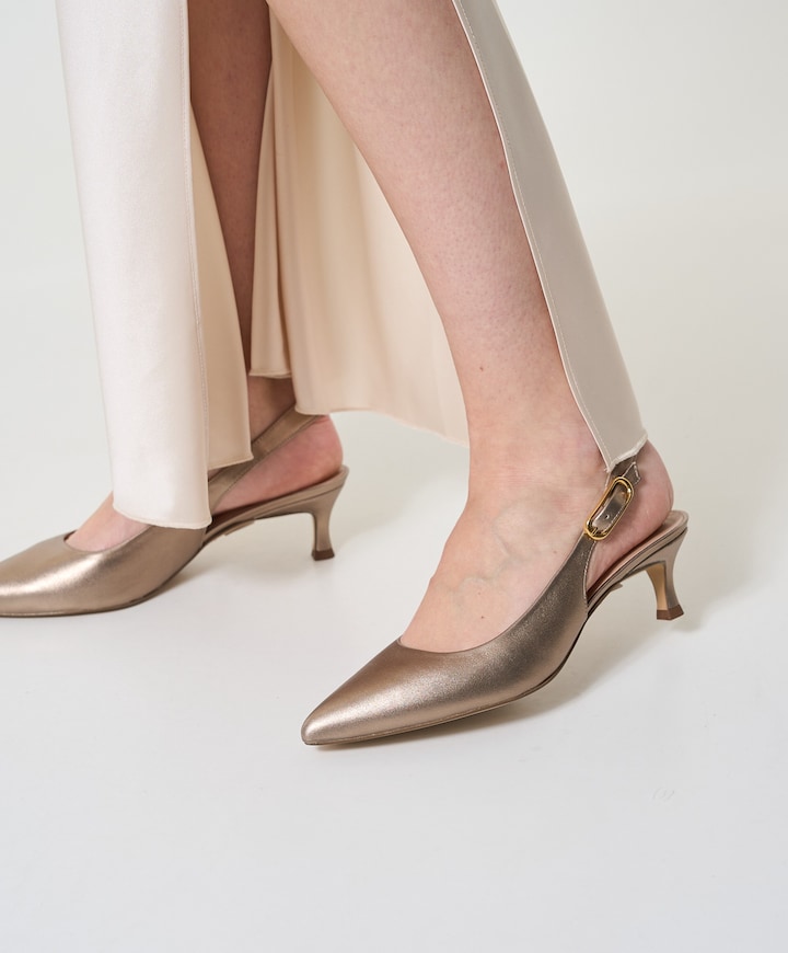 Ibon dames slingbacks goud