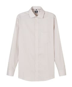 Heren overhemd lange mouw beige