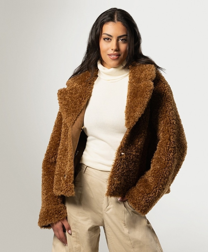 Dames jas beige
