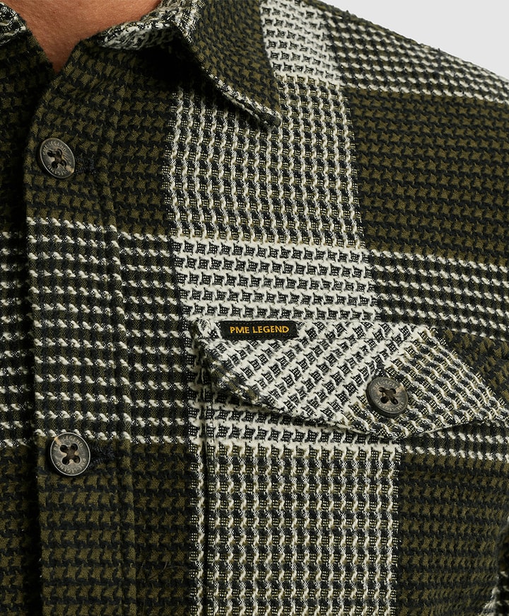 Overshirt lange mouw groen