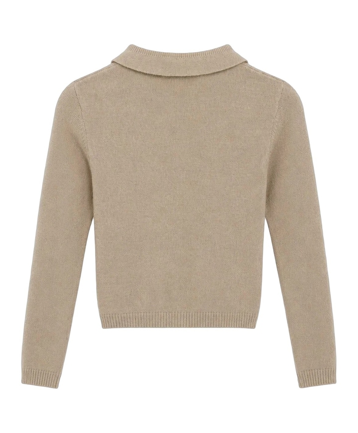 Meisjes polo beige