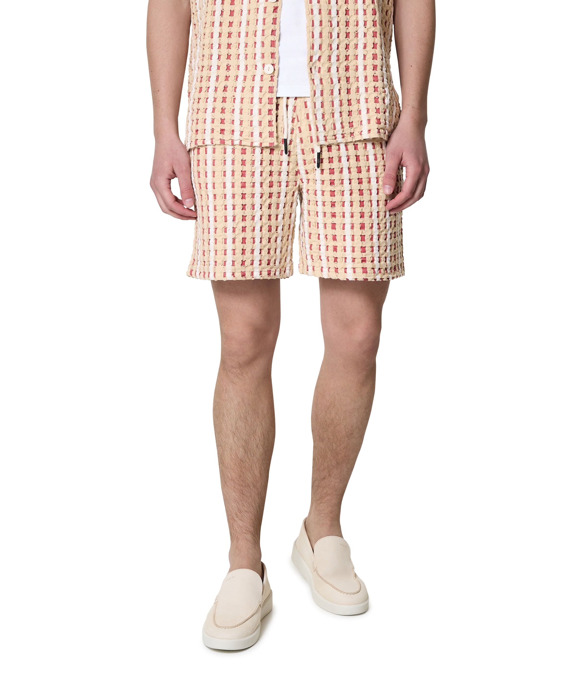 Lano porto heren korte broek rood