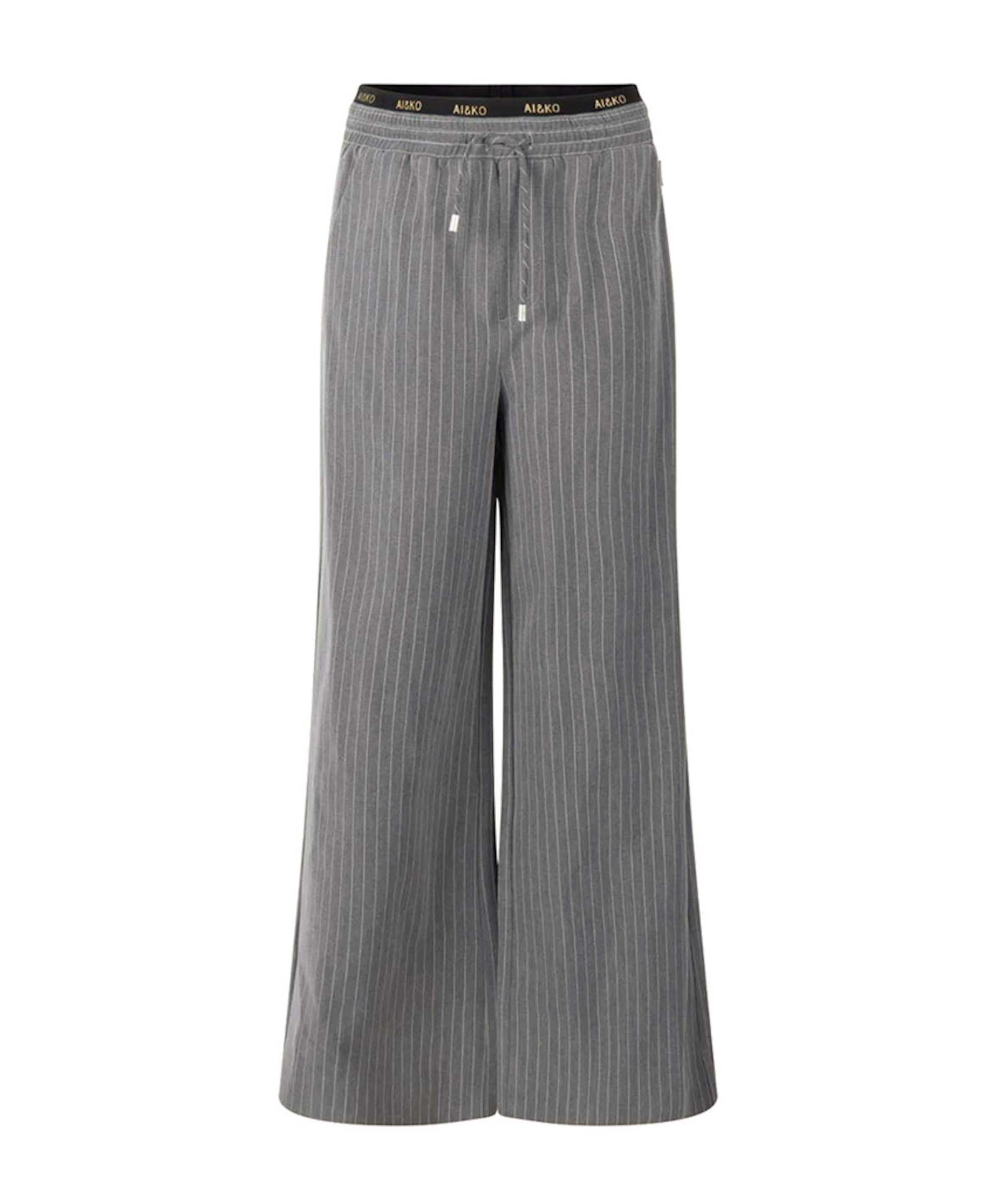 ESILA PINSTRIPE VIS 350 G broek grijs