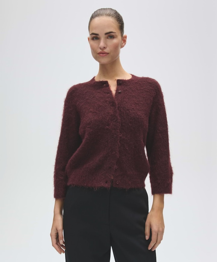 Dames vest bordeaux
