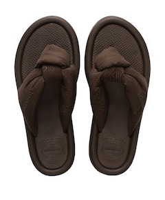 HAV. OVER PUFFED UP dames slippers bruin