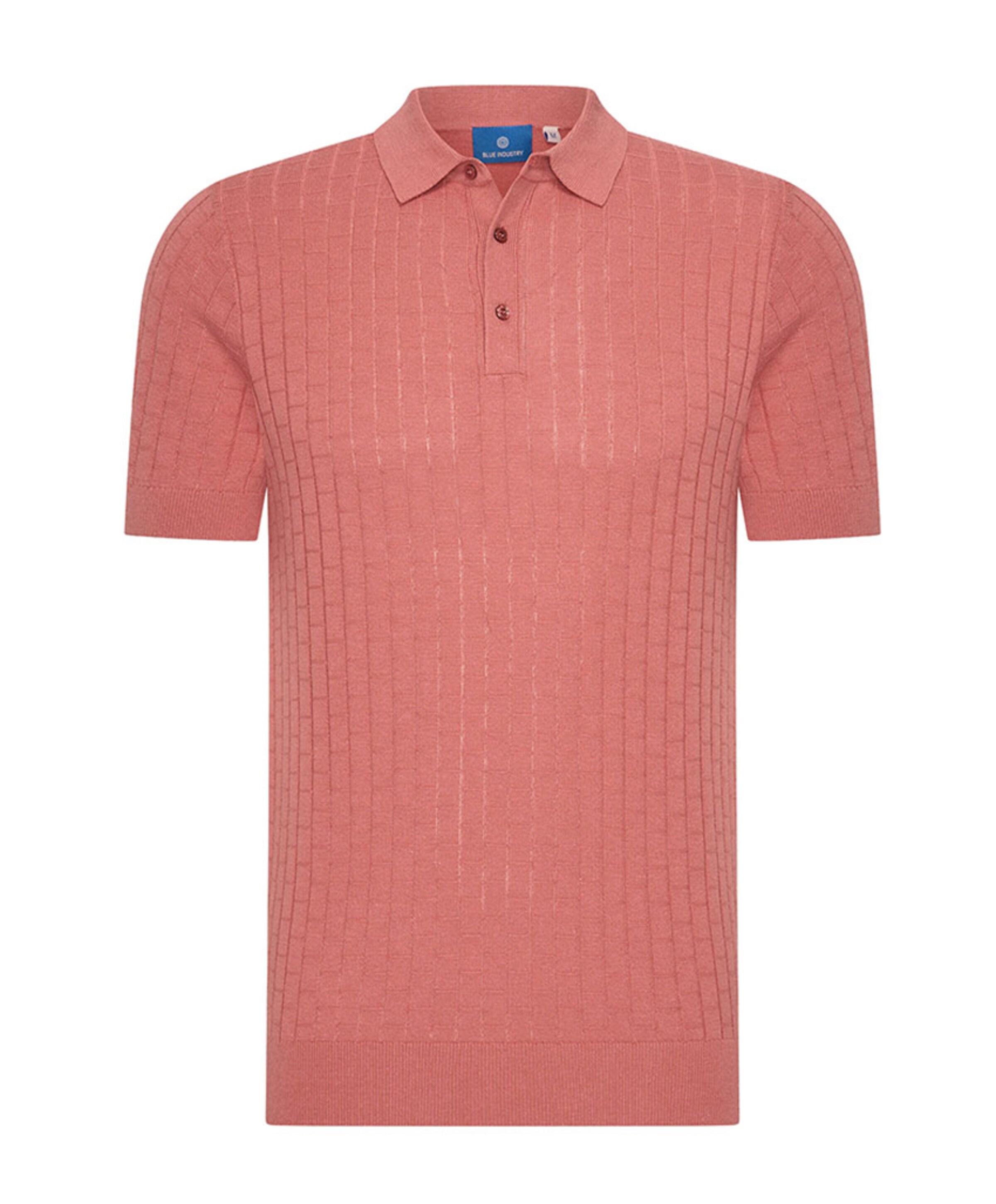Heren polo brique