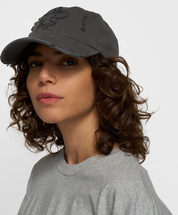 Dames cap grijs