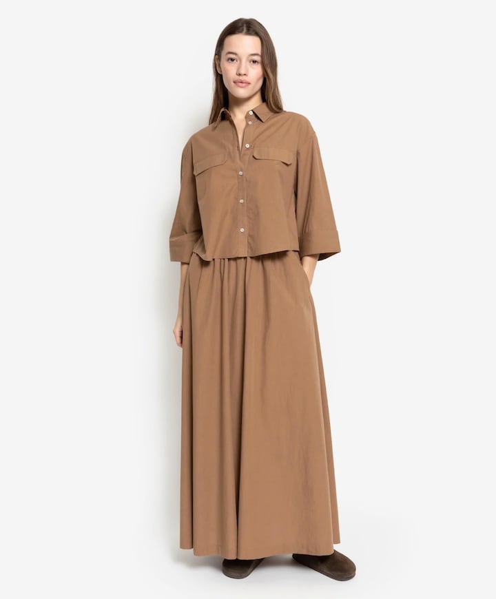 Dames blouse beige