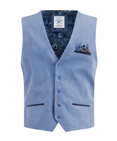 Heren gilet blauw
