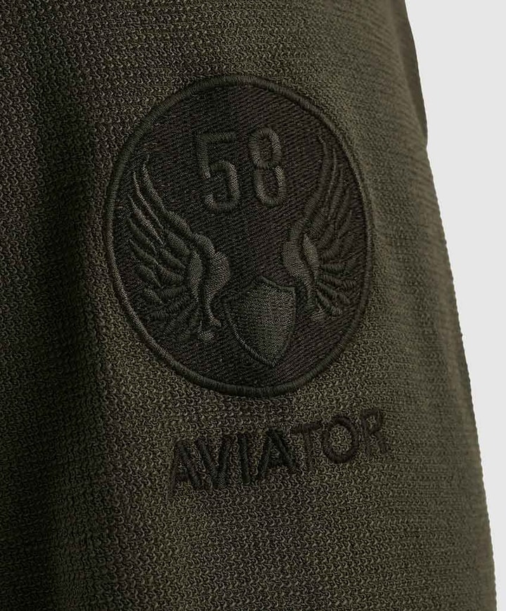 Heren longsleeve groen