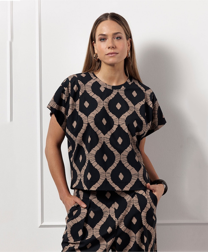 T-shirt zwart