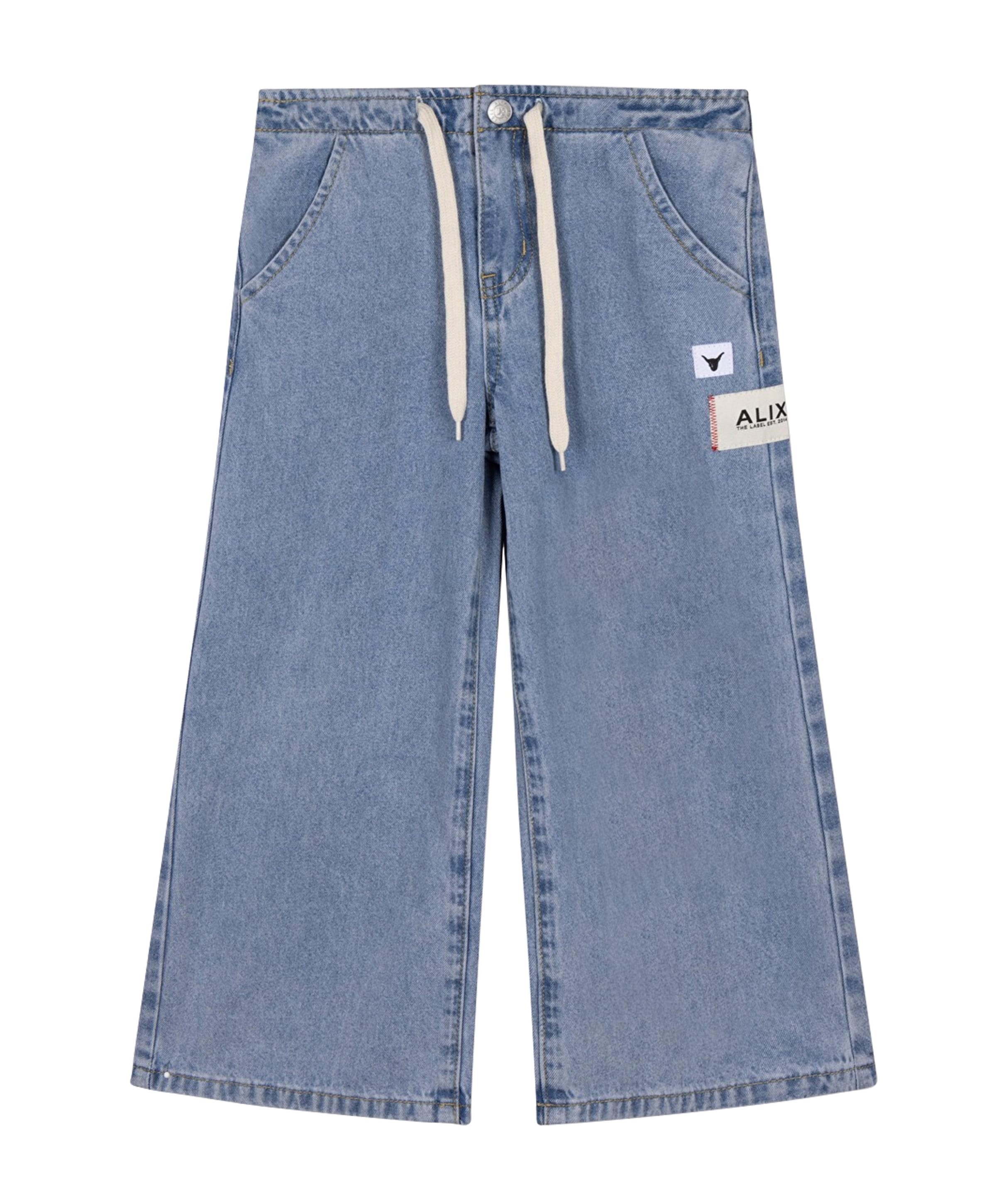 KIDS WIDE LEG FLOWY DENIM uniseks jeans  blauw