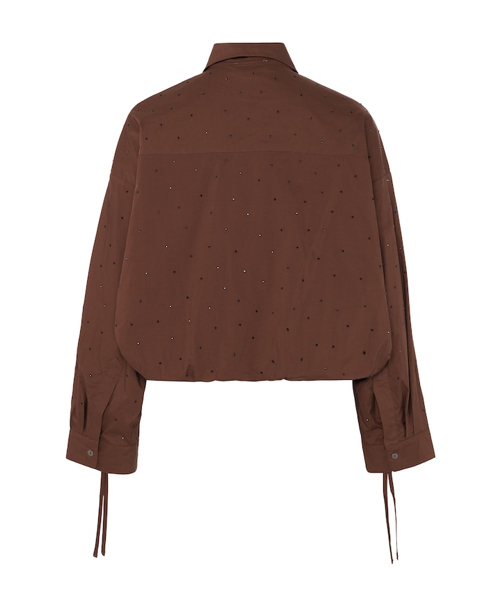 Dames blouse bruin