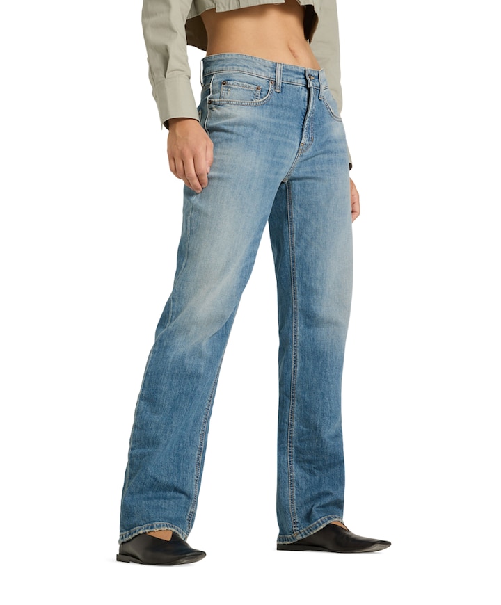 Gini long dames jeans blauw