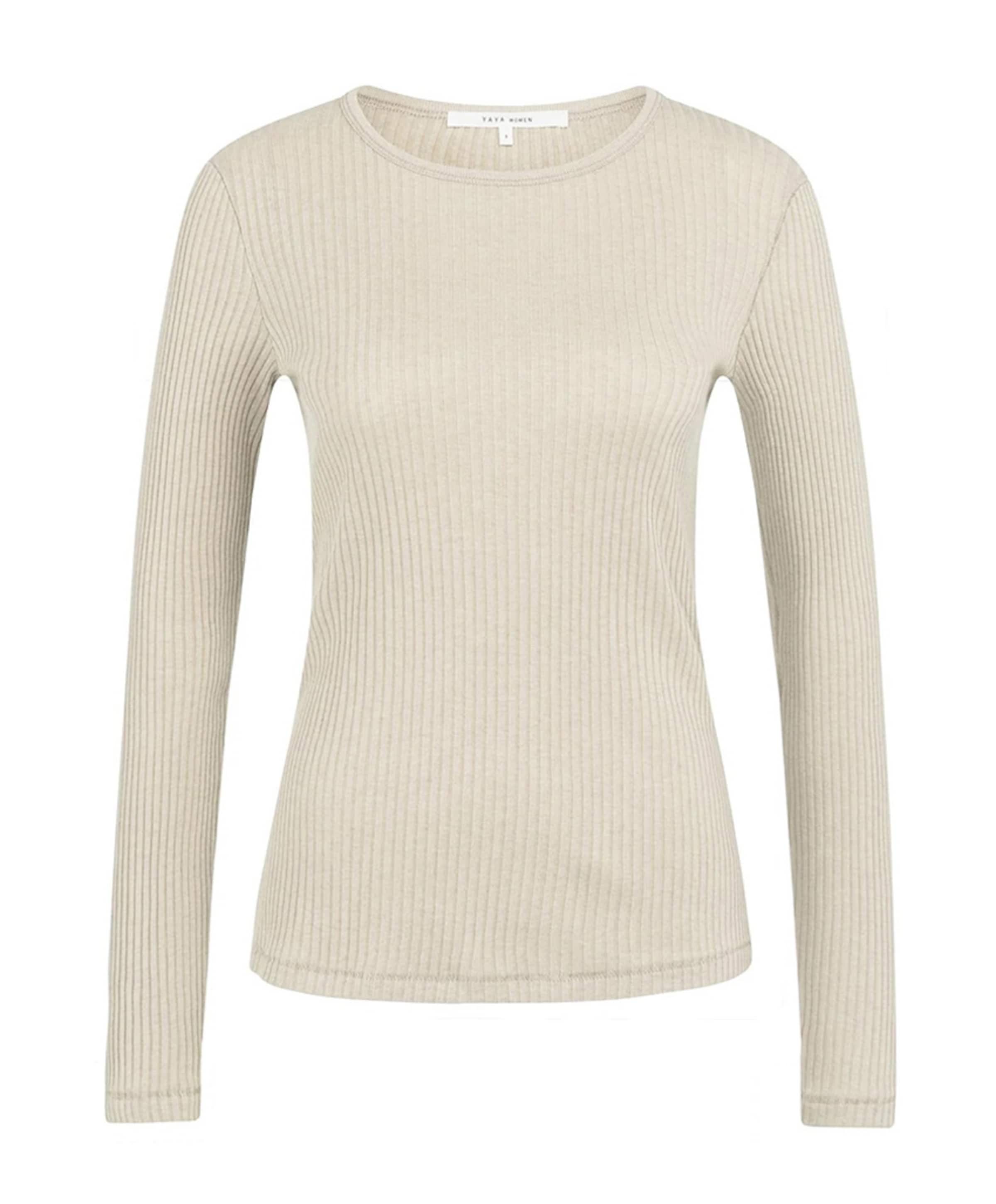 Dames longsleeve ecru