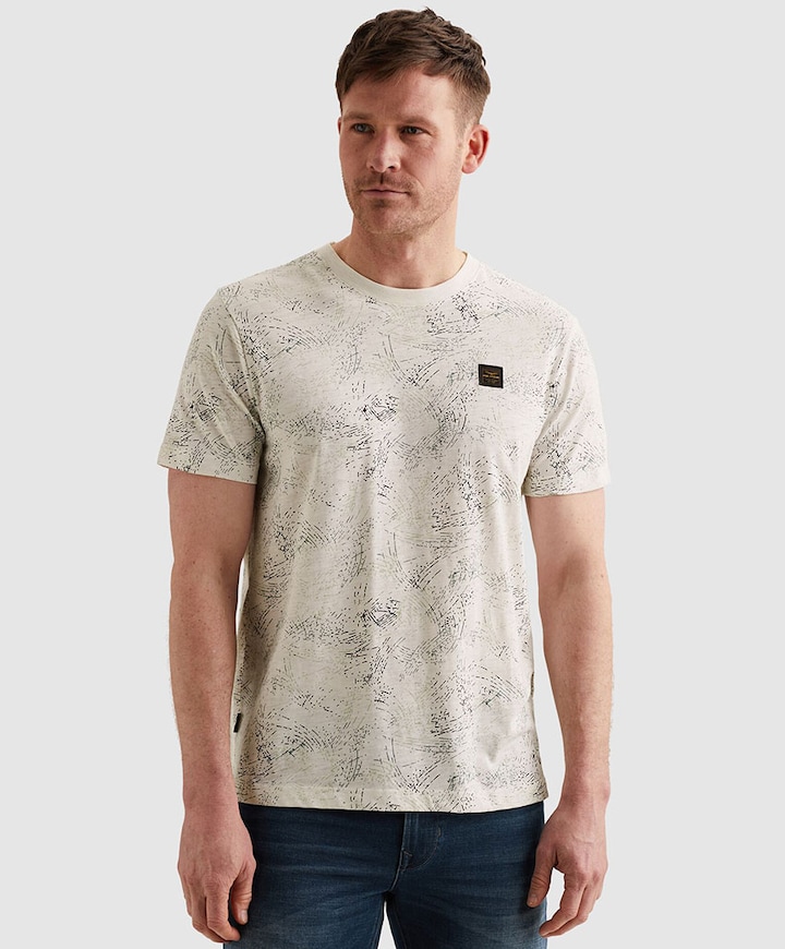 Heren T-shirt ecru