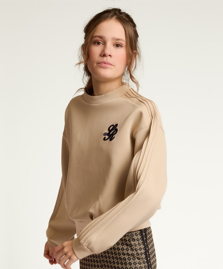 Meisjes sweater beige