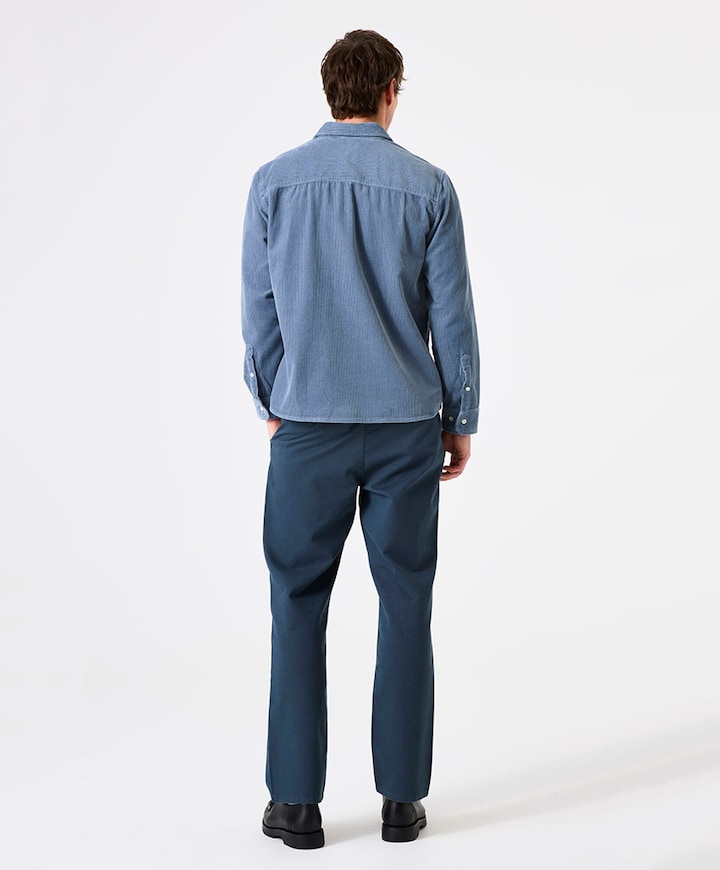 Heren overshirt blauw