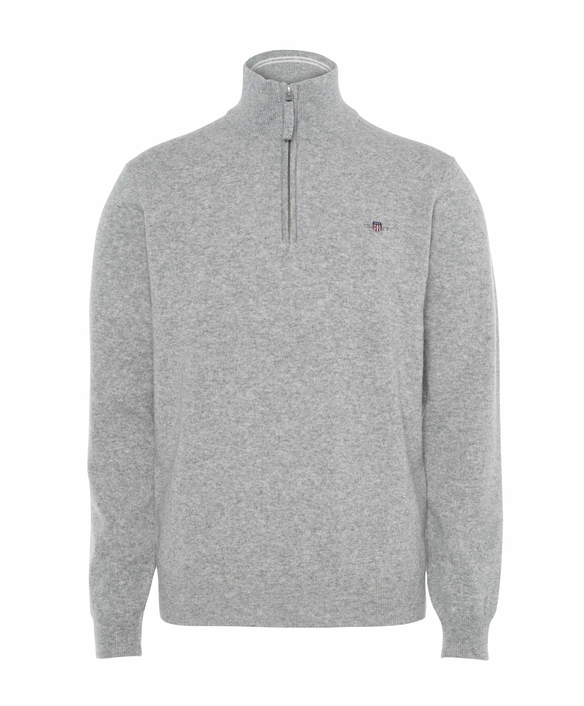 Trui met rits grijs