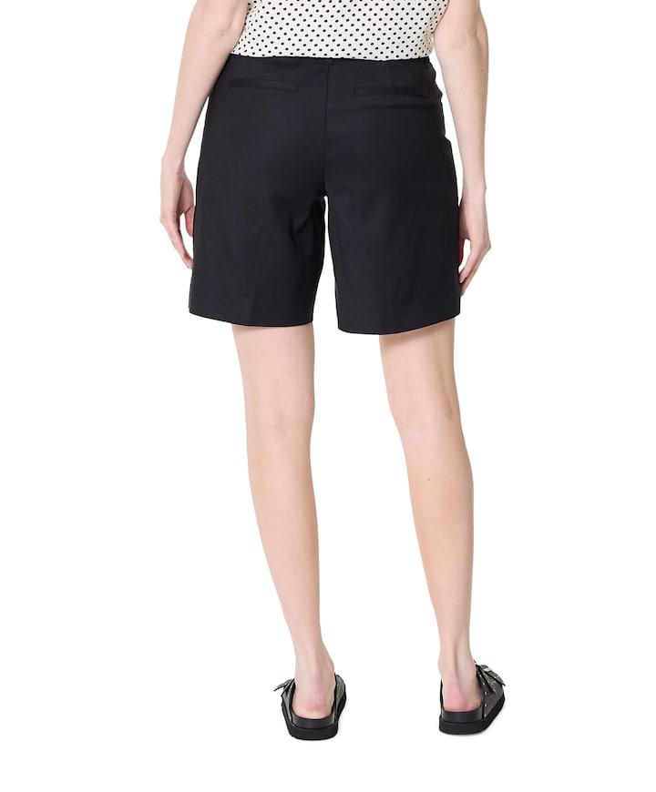 Ava L8 inch dames korte broek zwart