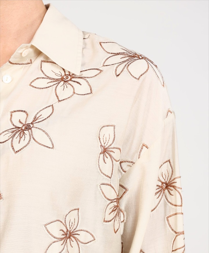 Dames blouse beige