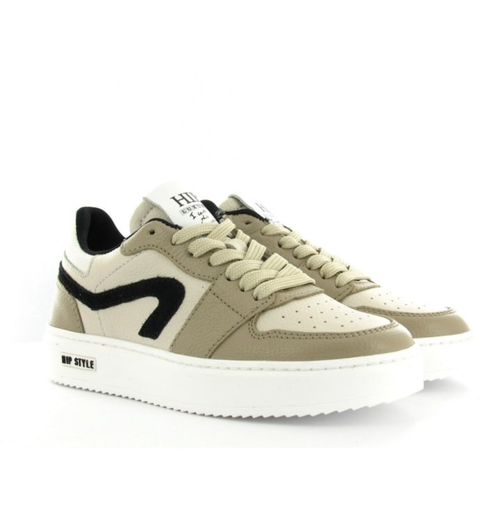 jongens veterschoenen beige