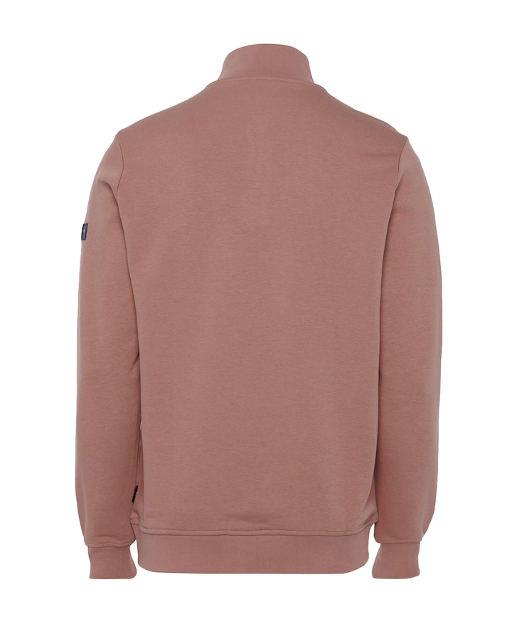 Heren trui met rits roze