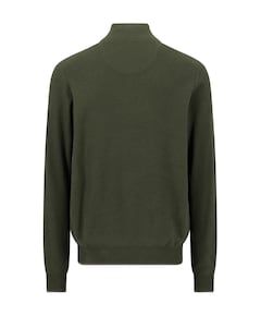 Heren trui met rits groen