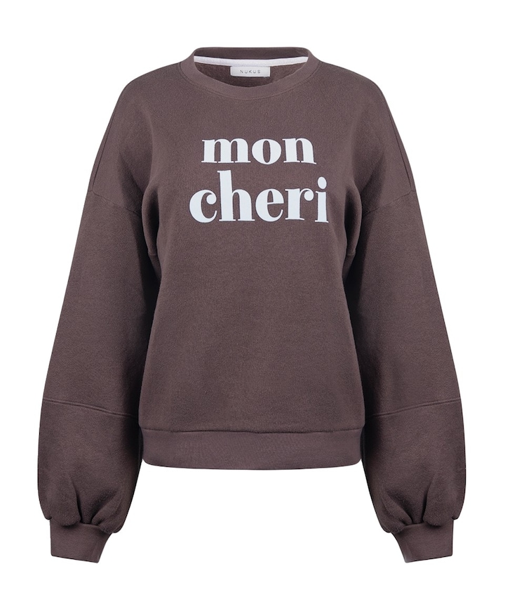 Dames sweater bruin