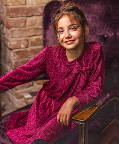 Meisjes jurk bordeaux