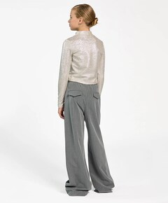ESILA PINSTRIPE VIS 350 G broek grijs