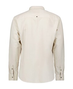 Heren overhemd lange mouw beige