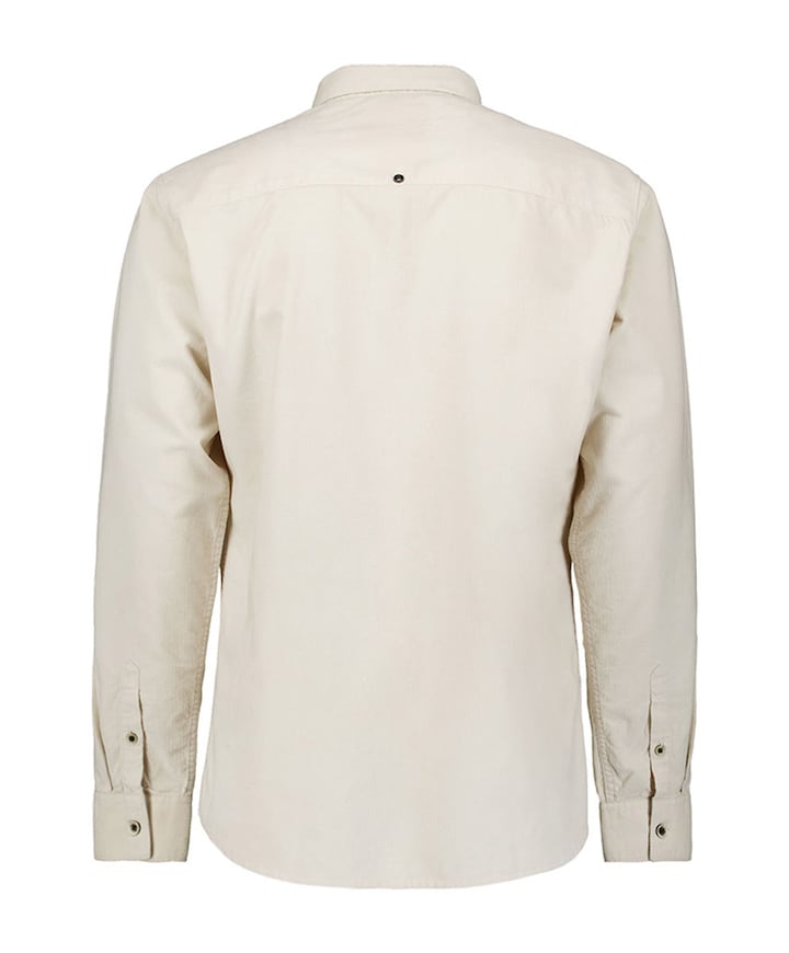 Heren overhemd lange mouw beige