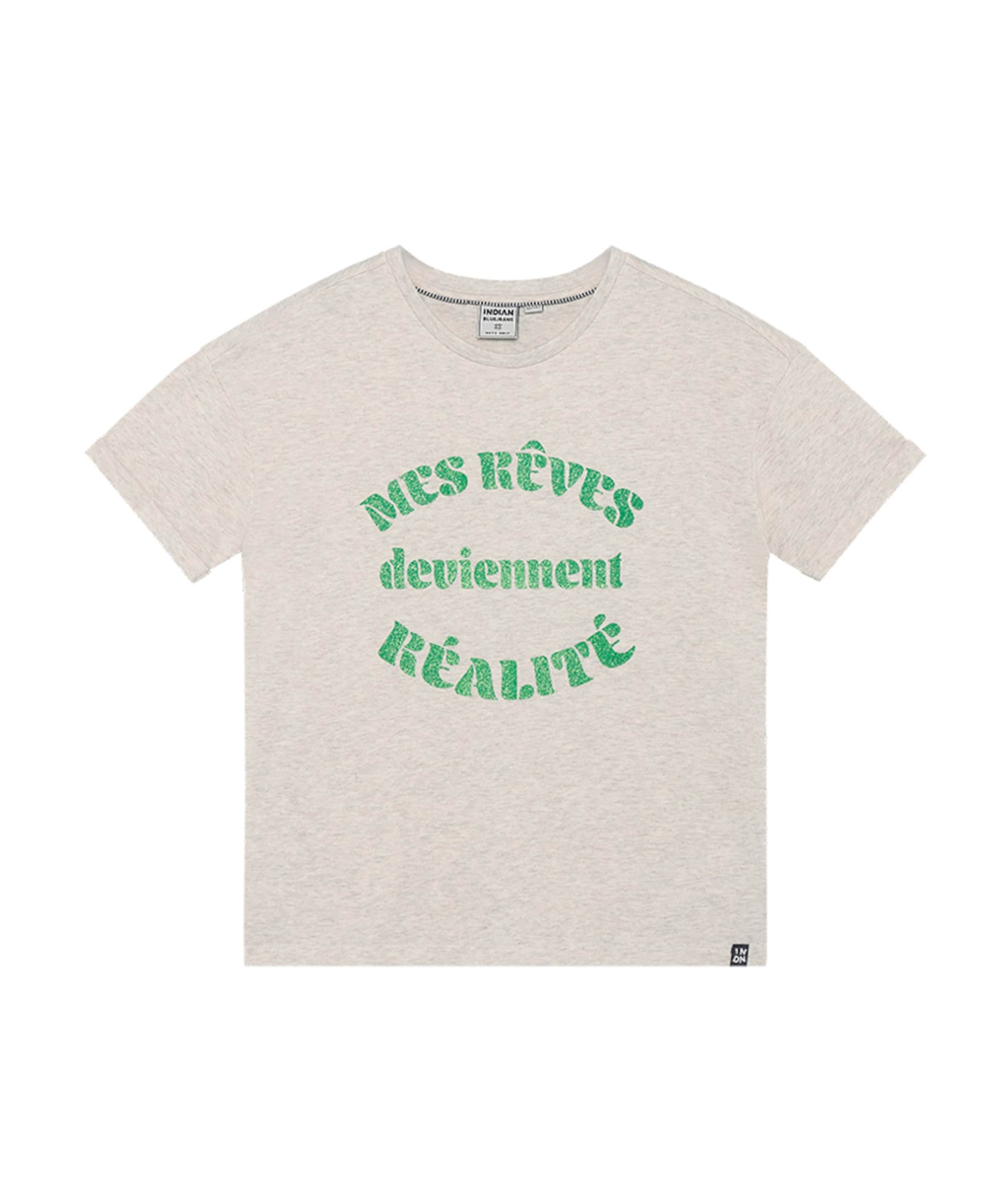 Meisjes t-shirt beige
