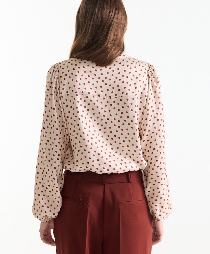 Dames blouse beige