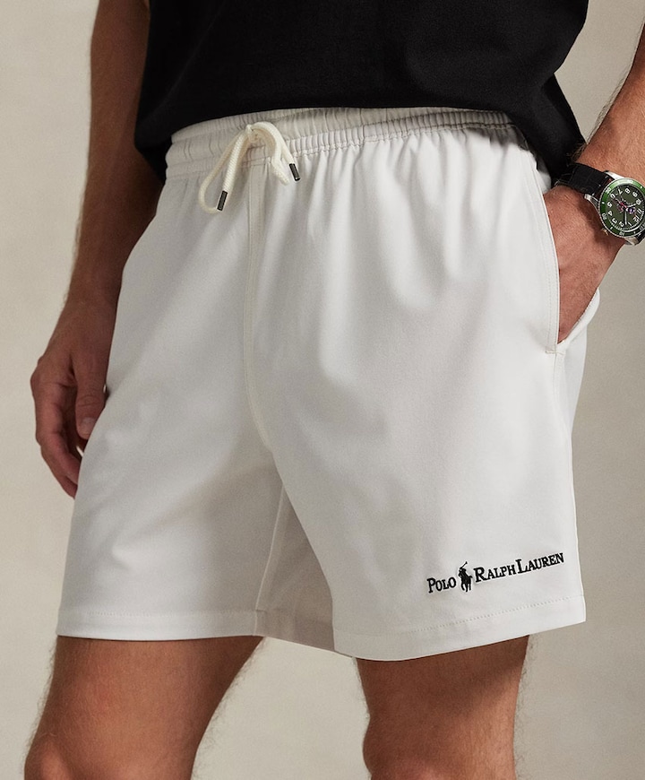 Woven heren zwembroek ecru