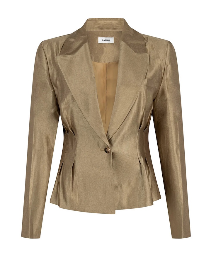 Dames blazer goud