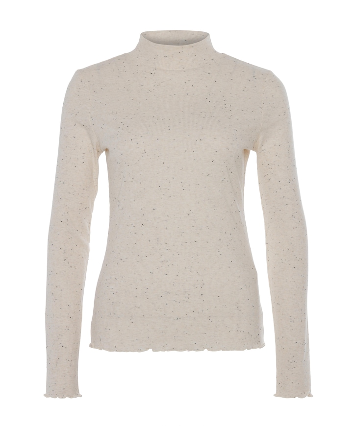 Dames longsleeve ecru