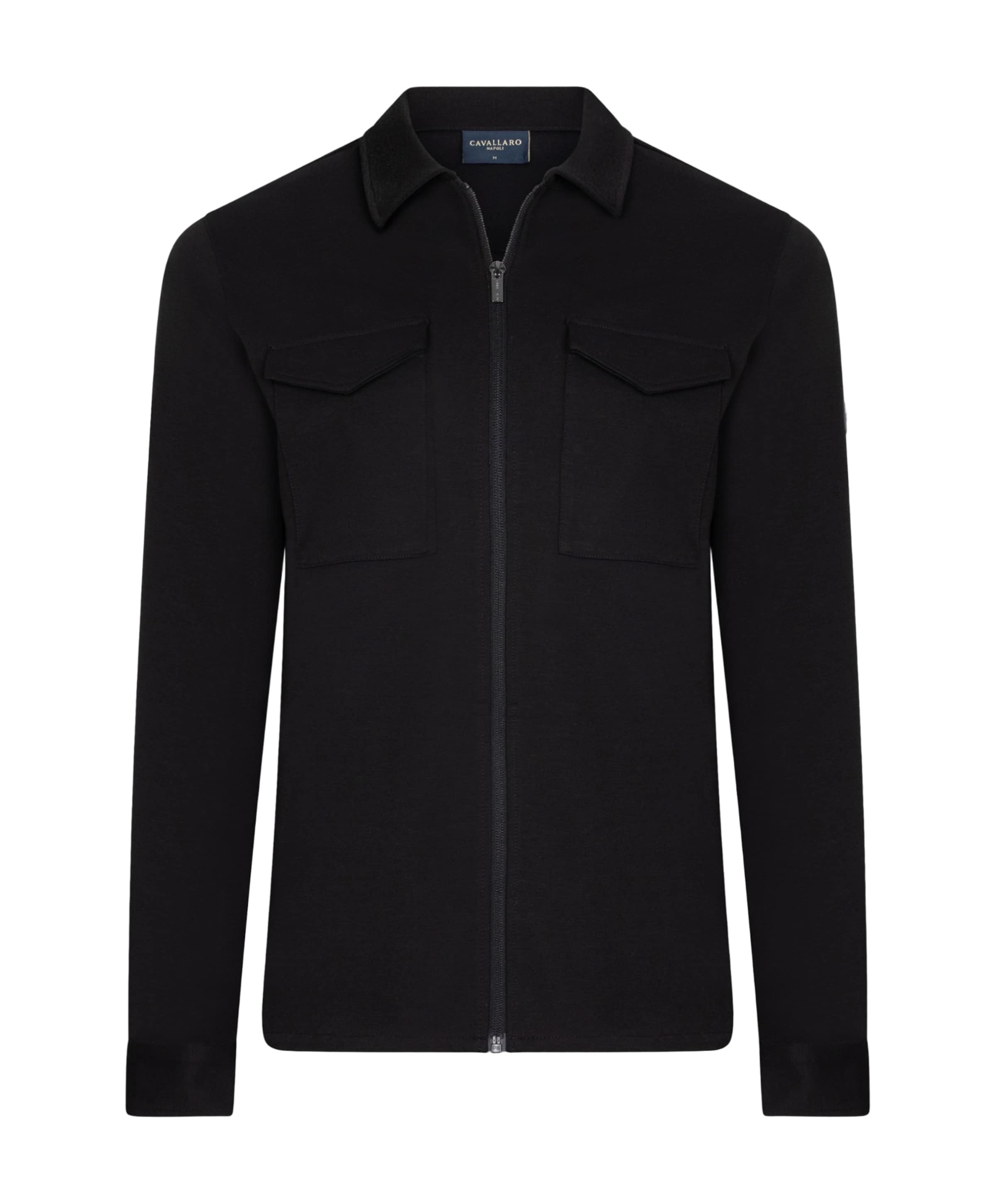 Heren overshirt zwart