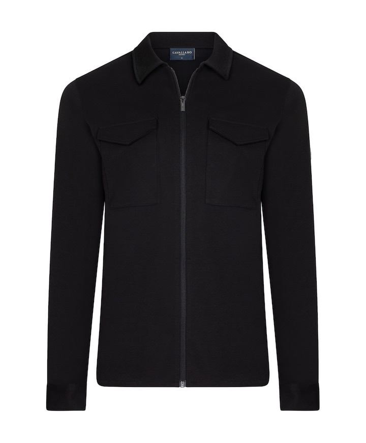 Heren overshirt zwart