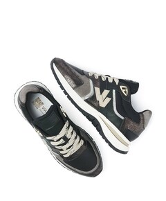 Usher Davina dames sneakers zwart