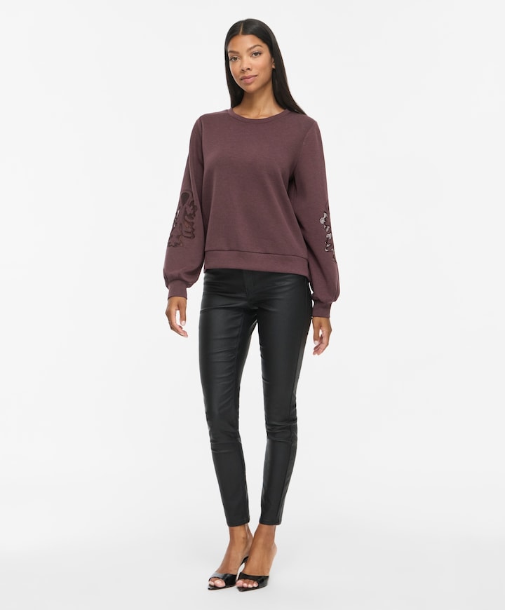 Dames sweater bruin